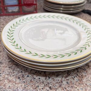 Set of 4 Oversized Dinner Plates – Old Ivory Syracuse China – Made in America